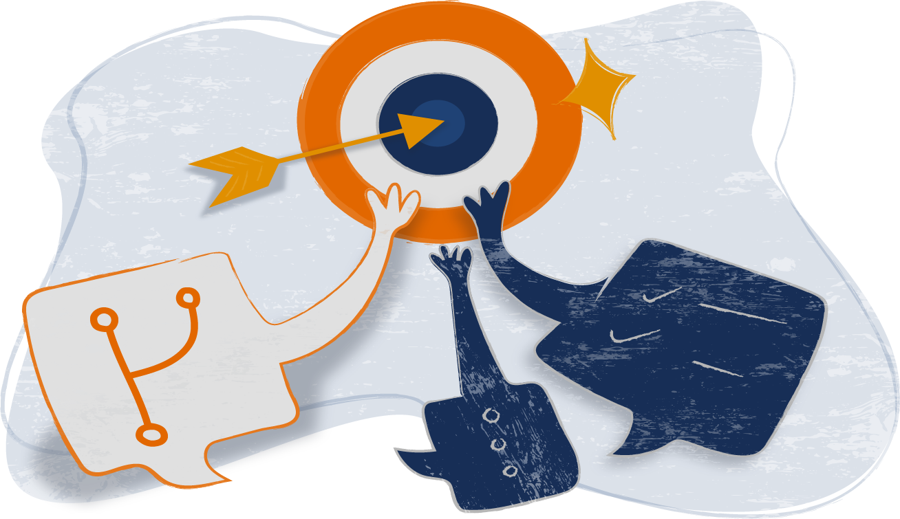 Developer collaborating with clients
